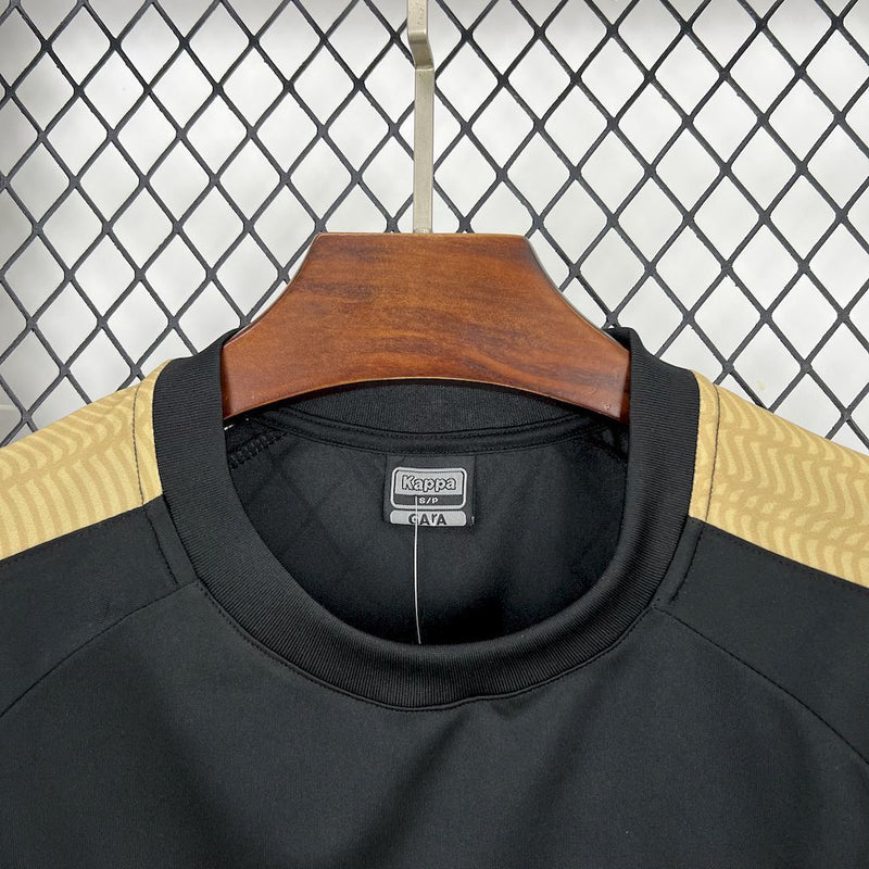 Camisa Vasco da Gama Kappa - Preto e Ouro Versão Pro.