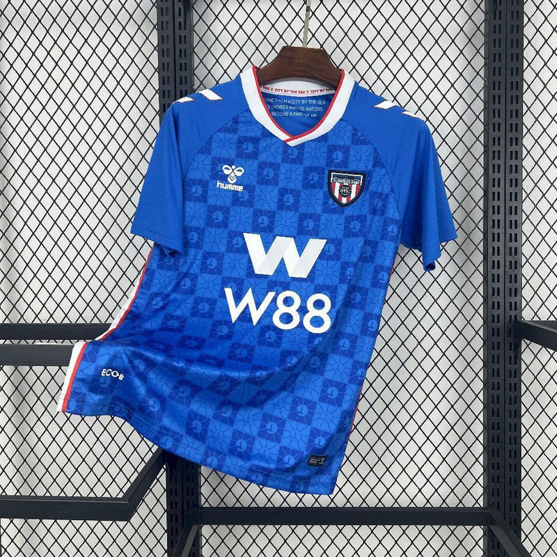Camisa Sunderland AFC Away 2025/2026 Hummel: O Manto Azul da Nova Era! Versão Torcedor Pro Masculina