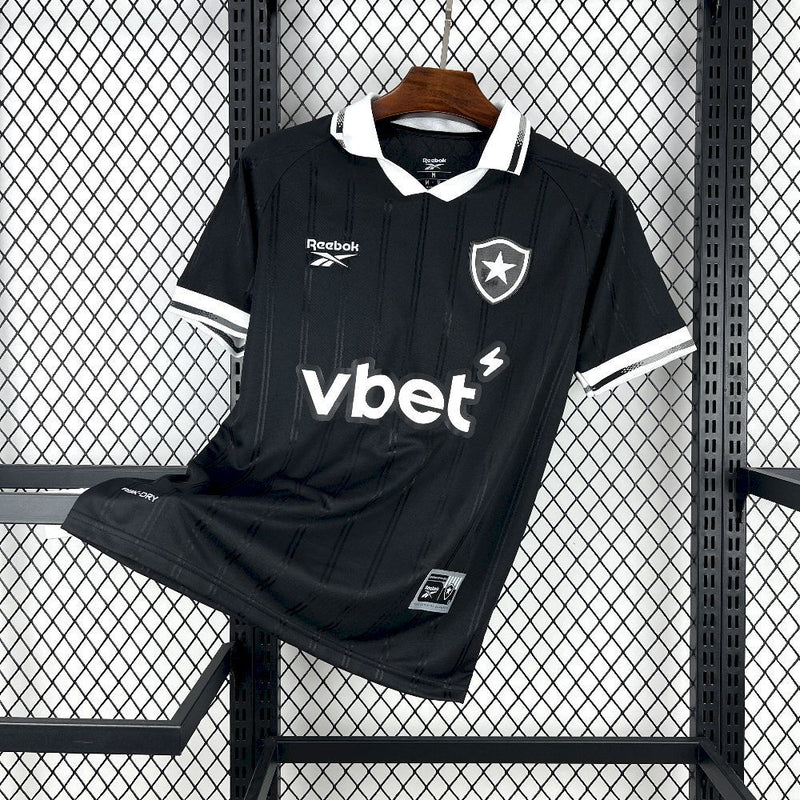 Camisa Botafogo Reserva 2025/2026 Preta Reebok | Gola Polo | Uniforme Away