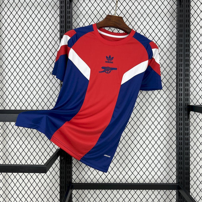 Camisa Arsenal Edição Retrô 2024/2025 - Canhão & Trefoil. Versão Torcedor Pro Masculina