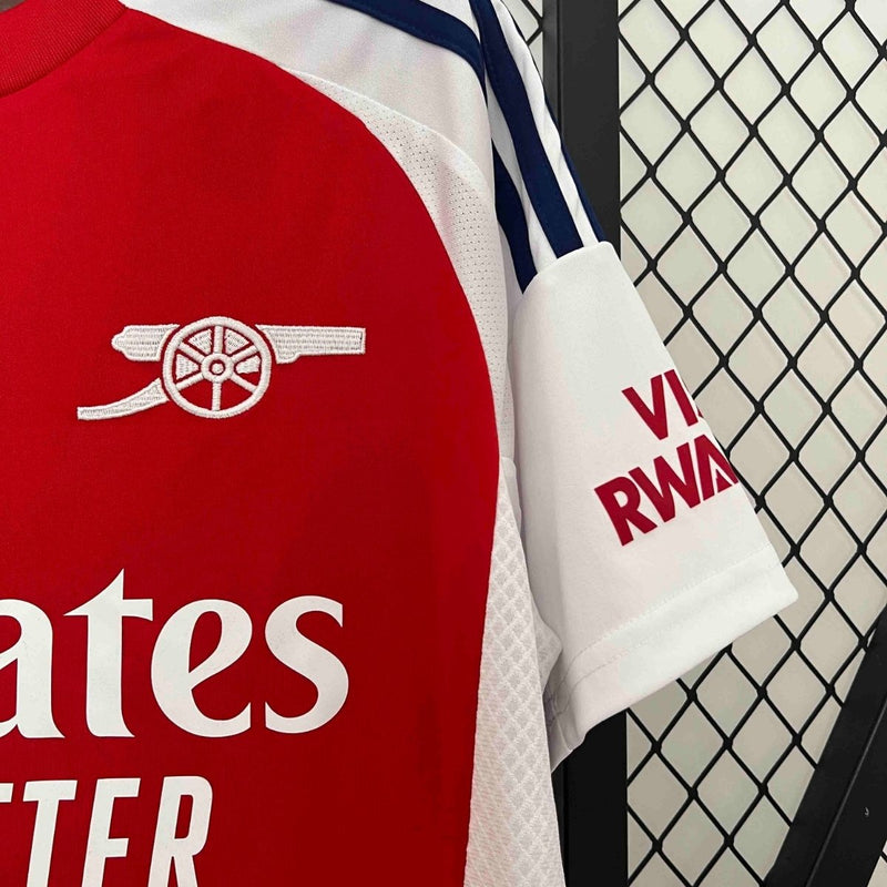 Camisa Home Arsenal 2024/2025 - O Poder do Canhão. Versão Torcedor Pro Masculina