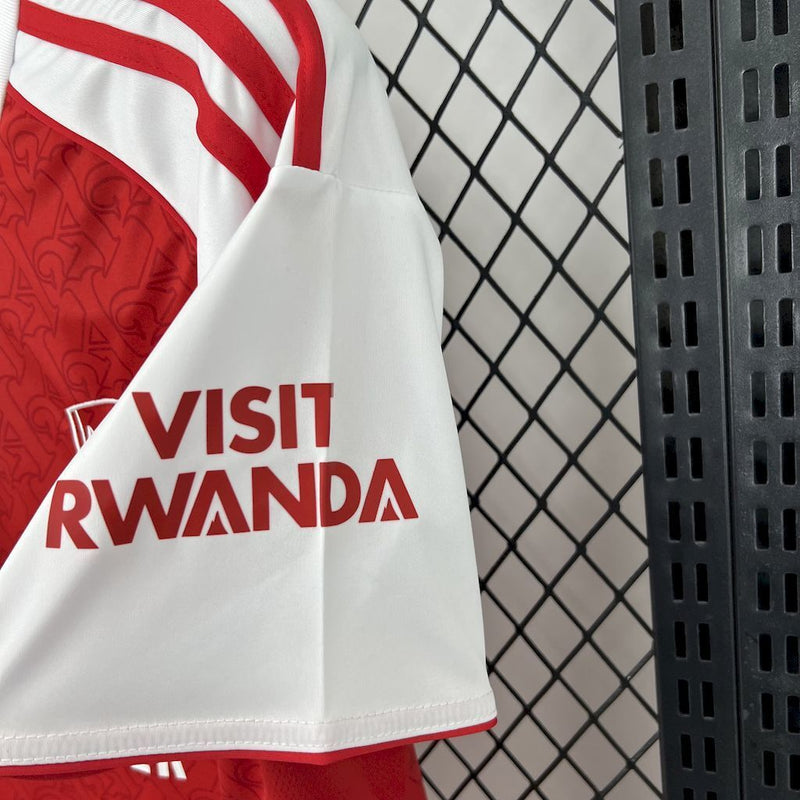 Camisa (Principal) Arsenal 2025/2026 - O Pulso dos Gunners. Versão Torcedor Pro Masculina