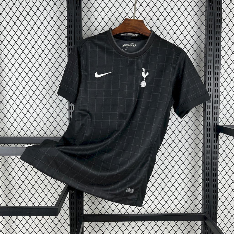 Camisa Tottenham Hotspur 2025/2026 - Away Kit Preto | Estilo Urbano. Versão Torcedor Pro Masculina