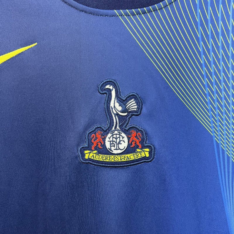 Camisa Pré-Jogo Tottenham Hotspur 2025/2026 - Navy/Neon. Versão Torcedor Pro Masculina