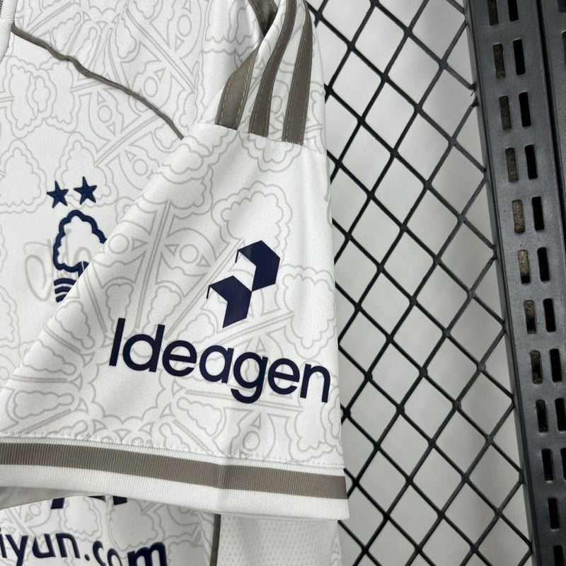 Camisa Nottingham Forest Away 25/26 Branca Adidas | Design Exclusivo