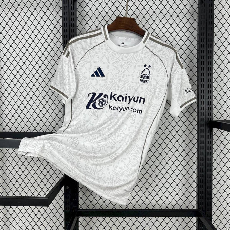 Camisa Nottingham Forest Away 25/26 Branca Adidas | Design Exclusivo