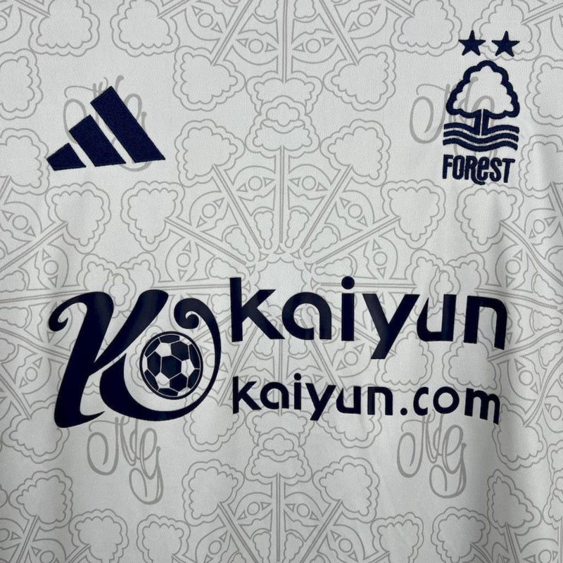 Camisa Nottingham Forest Away 25/26 Branca Adidas | Design Exclusivo