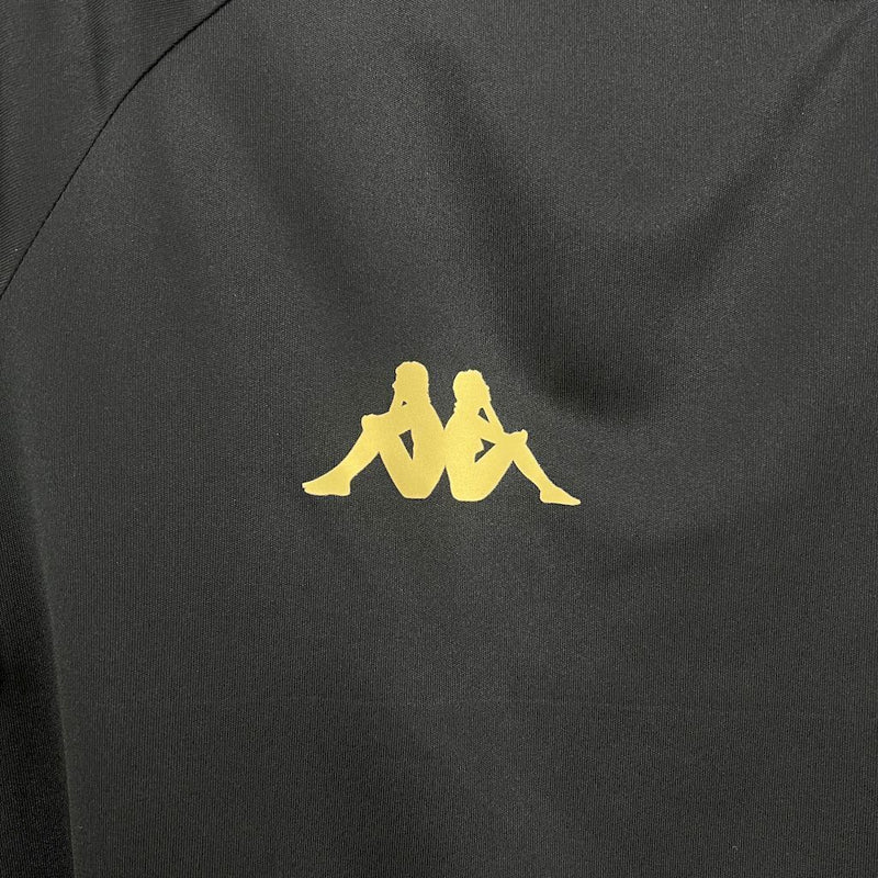 Camisa Vasco da Gama Kappa - Preto e Ouro Versão Pro.