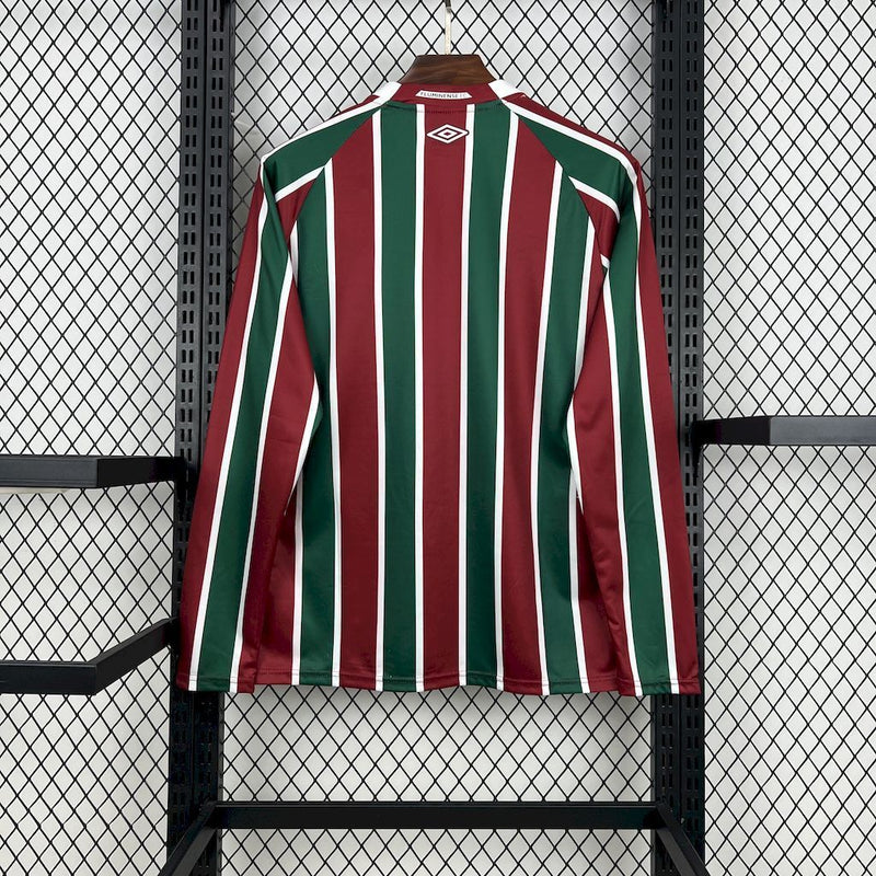 Camisa Fluminense OFICIAL Manga Longa Home Umbro 2025/2026 | Manto Tricolor Inverno
