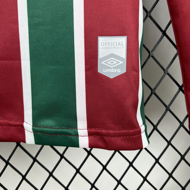Camisa Fluminense OFICIAL Manga Longa Home Umbro 2025/2026 | Manto Tricolor Inverno