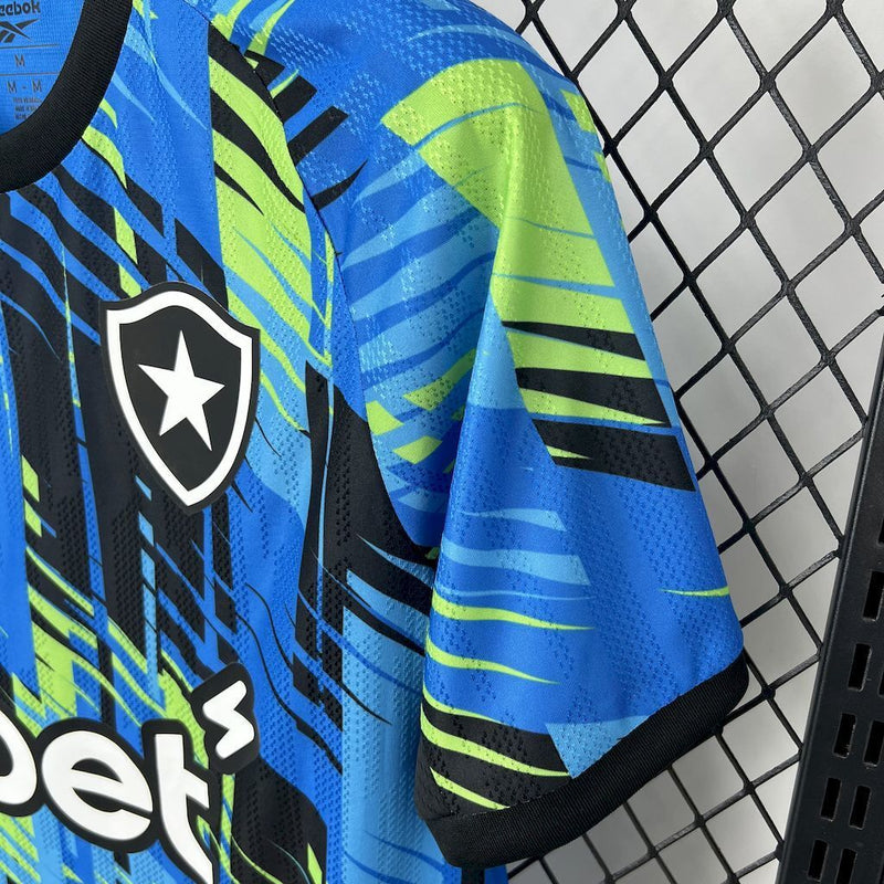 Camisa Botafogo 2025/2026 Quarta Especial Reebok | RBK-DRY | Azul e Verde Limão
