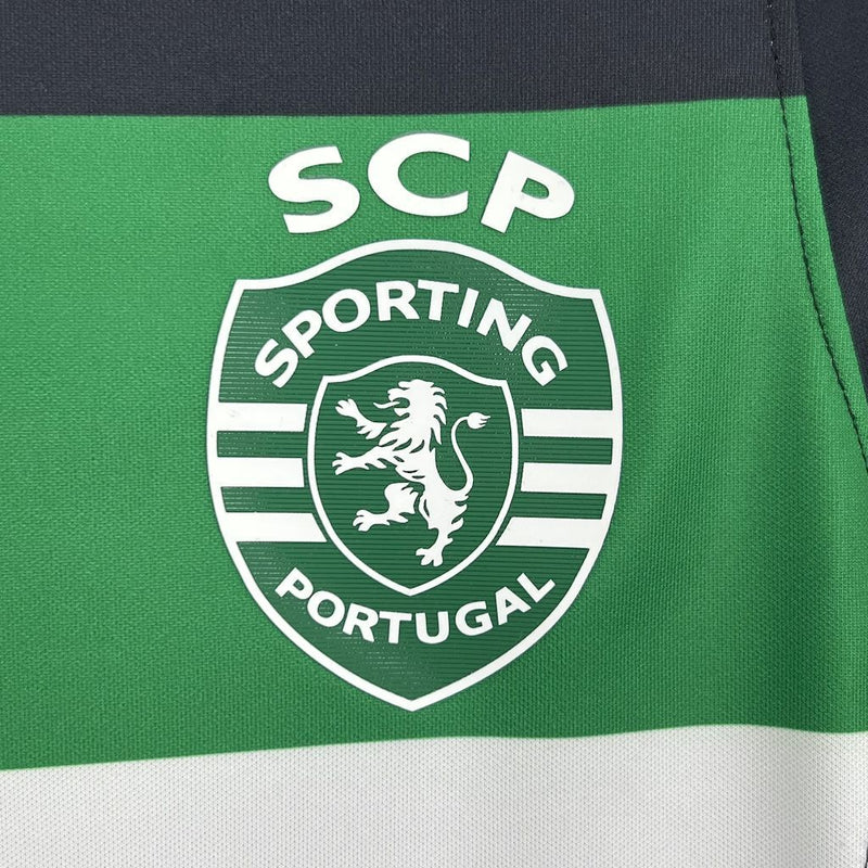 CAMISA FEMININA DO SPORTING 25/26 VERDE E PRETO