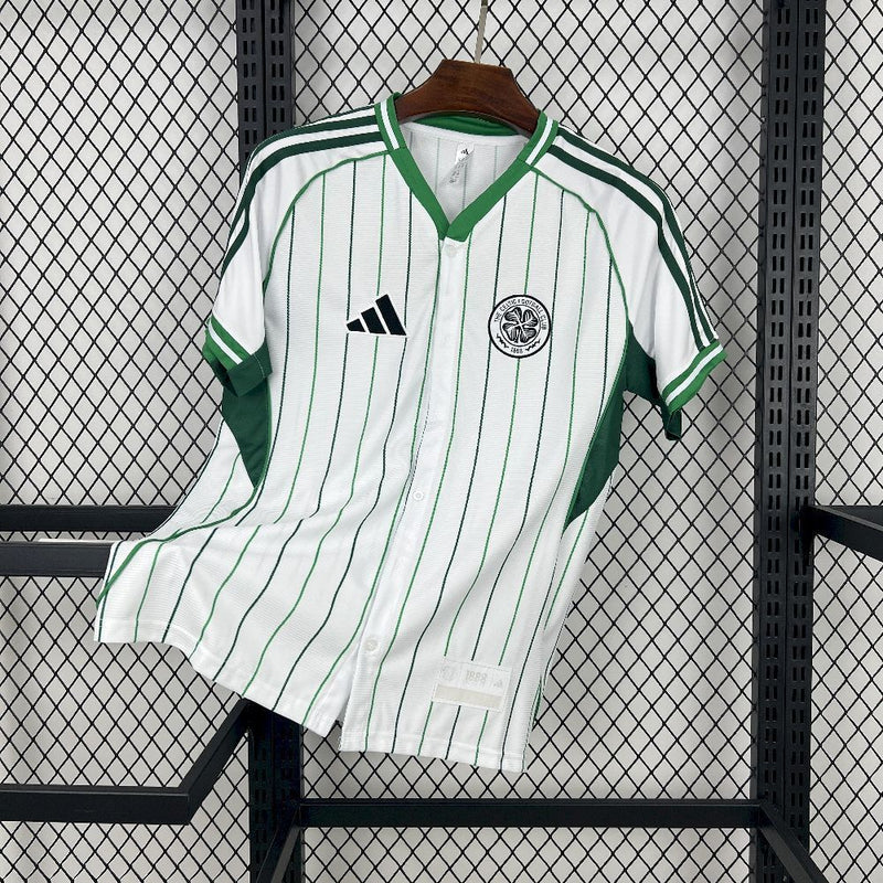 CAMISA DE BASEBOL DO CELTIC 25/26 BRANCO