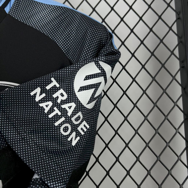 Camisa Aston Villa Away/Third 2024/2025 - Preto Elegante Versão Torcedor Pro Masculina