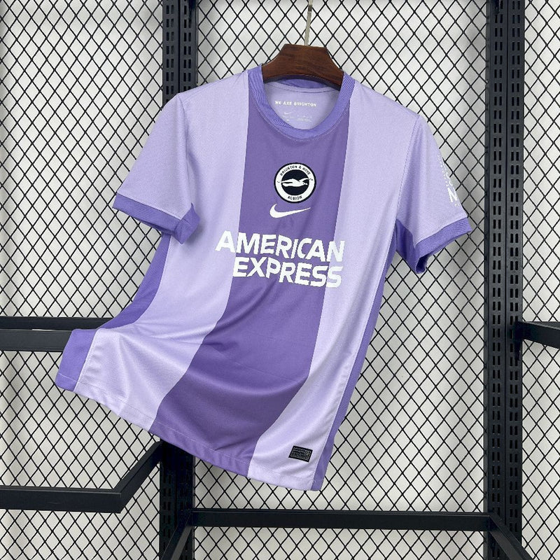 Camisa Brighton & Hove Albion 2025/2026 - Edição Lilás/Roxa!  Versão Torcedor Pro Masculina (Cópia)