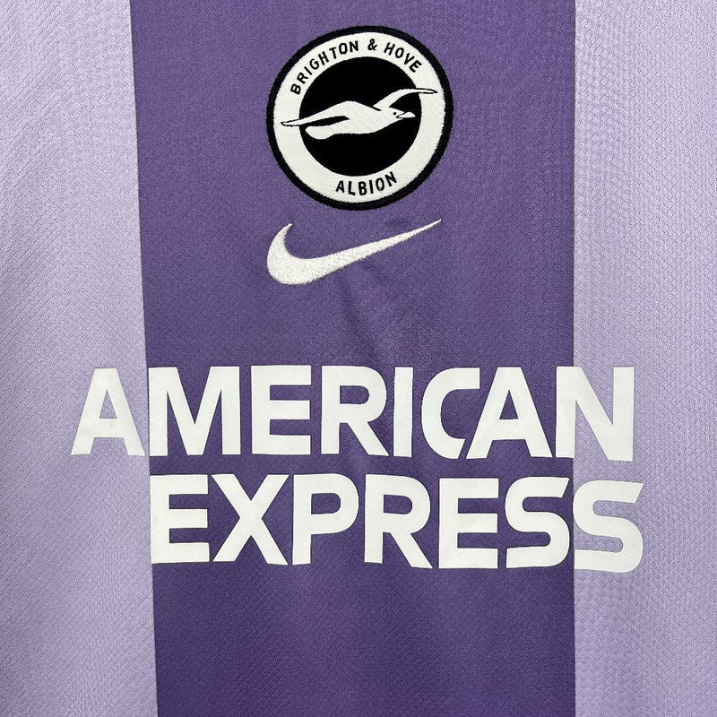 Camisa Brighton & Hove Albion 2025/2026 - Edição Lilás/Roxa!  Versão Torcedor Pro Masculina (Cópia)