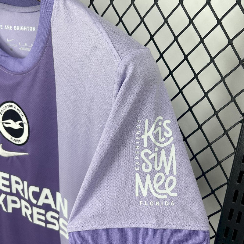 Camisa Brighton & Hove Albion 2025/2026 - Edição Lilás/Roxa!  Versão Torcedor Pro Masculina (Cópia)