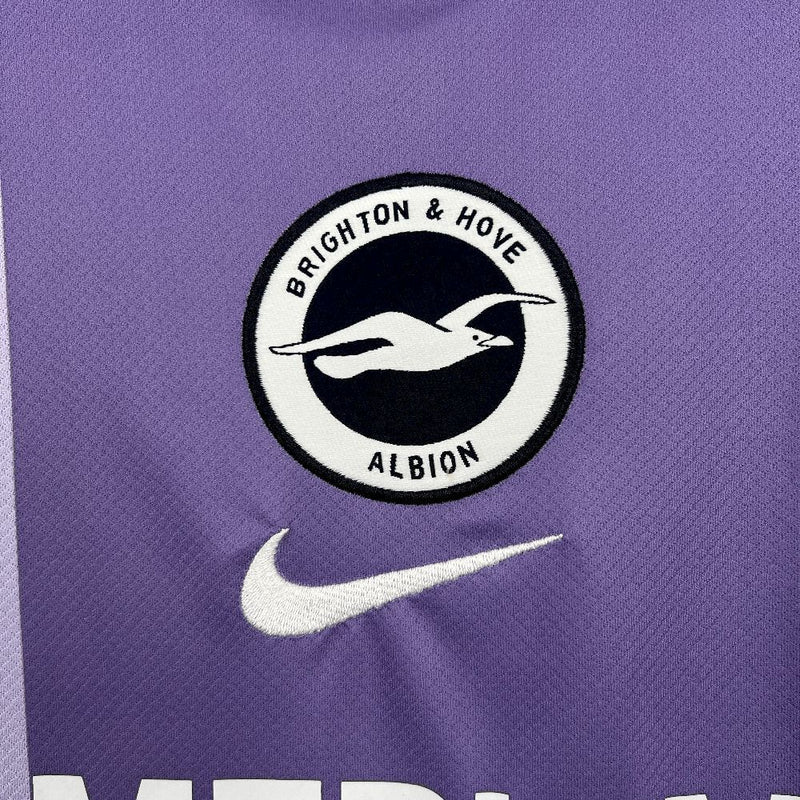 Camisa Brighton & Hove Albion 2025/2026 - Edição Lilás/Roxa!  Versão Torcedor Pro Masculina (Cópia)
