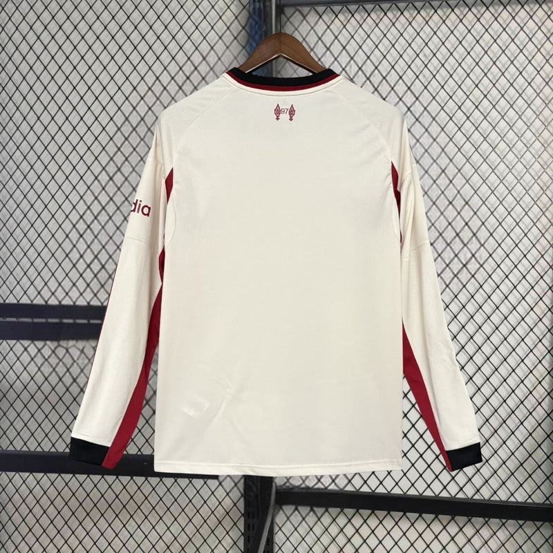 Camisa Liverpool FC  2025/2026 - Manga Longa Adidas Versão Torcedor Pro Masculino