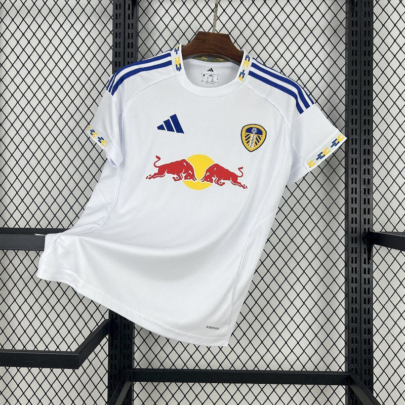 Camisa Home Leeds United 2025/2026 - Edição Red Bull Versão Torcedor Pro Masculina