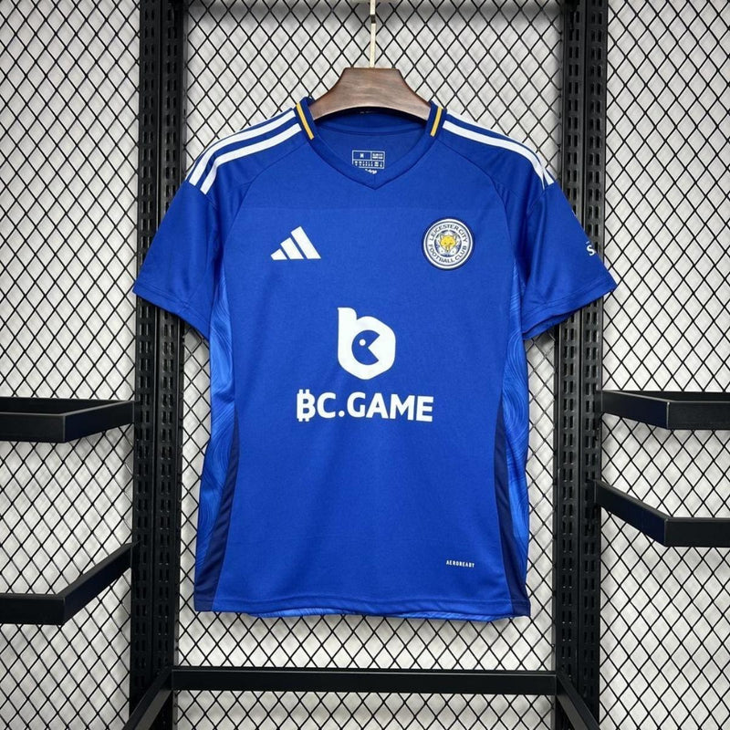 Camisa Oficial Home do Leicester City FC para a temporada 2024/2025, fabricada pela Adida s.