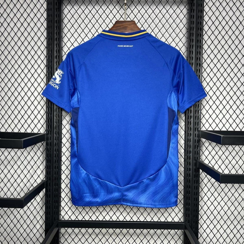 Camisa Oficial Home do Leicester City FC para a temporada 2024/2025, fabricada pela Adida s.
