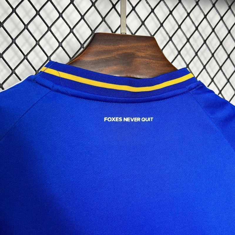 Camisa Oficial Home do Leicester City FC para a temporada 2024/2025, fabricada pela Adida s.