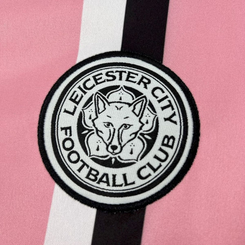 Camisa  Leicester City 2025/2026 Adidas Ousadia em Rosa.
