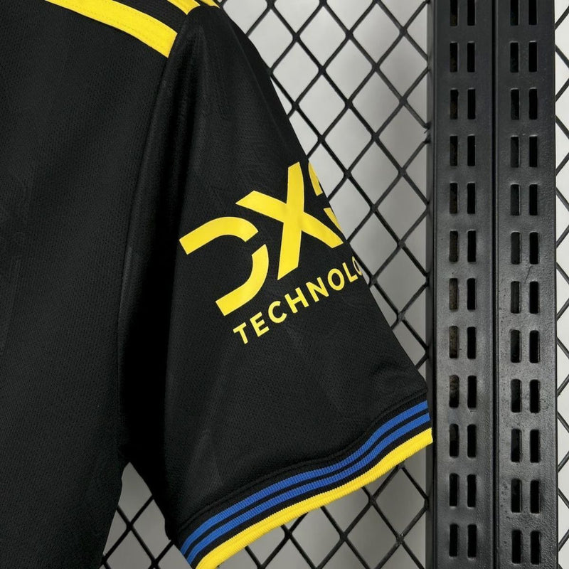Camisa Away Manchester United 2025/2026 Adidas - Preto & Amarelo