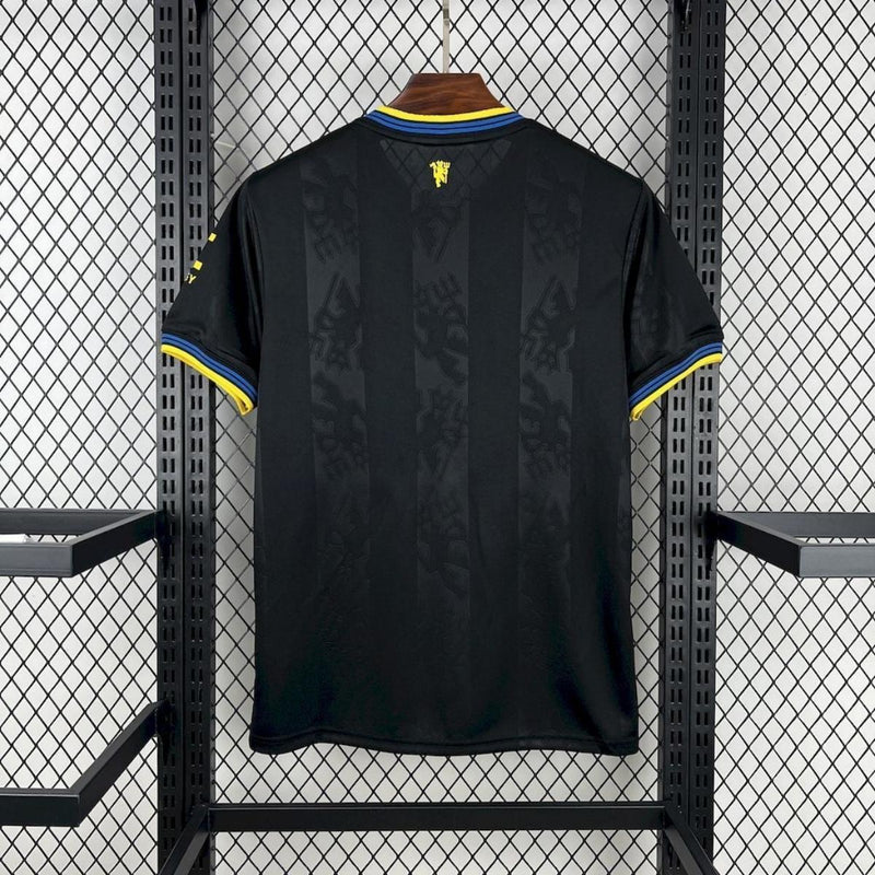 Camisa Away Manchester United 2025/2026 Adidas - Preto & Amarelo
