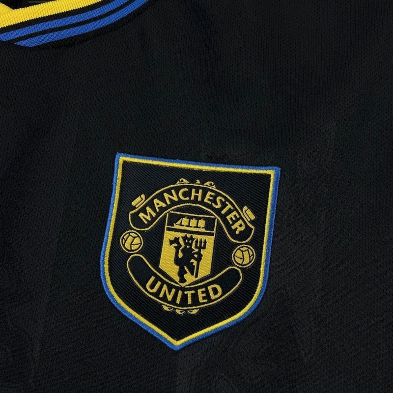 Camisa Away Manchester United 2025/2026 Adidas - Preto & Amarelo