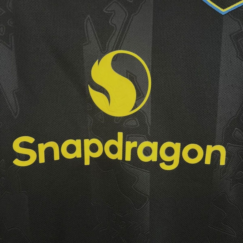 Camisa Away Manchester United 2025/2026 Adidas - Preto & Amarelo