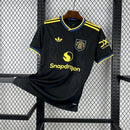 Camisa Away Manchester United 2025/2026 Adidas - Preto & Amarelo