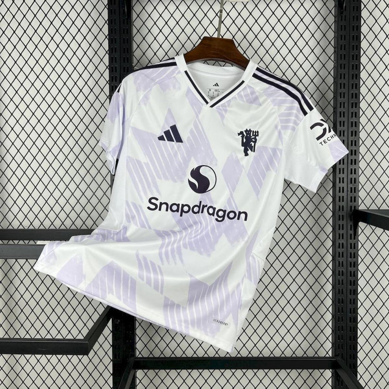 Camisa Third Manchester United 2025/2026 Adidas - Lilás e Branco