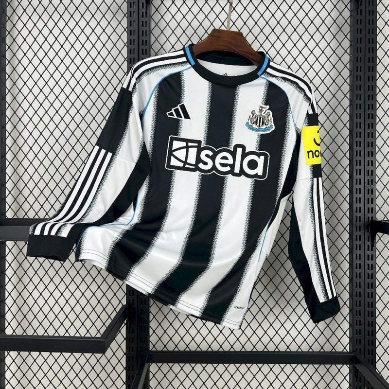 Camisa Newcastle Home 25/26 Manga Longa Listrada Adidas | Clássico Geordie
