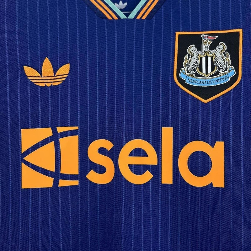 Camisa Newcastle Third 25/26 Azul Marinho Adidas Retrô