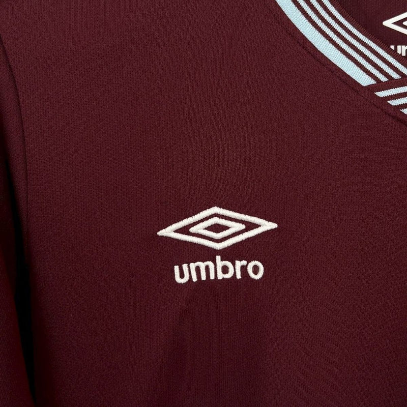 Camisa West Ham Home 25/26 Bordô Umbro | Manto Clássico