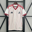 CAMISA DE BASEBOL DO ARSENAL 25/26 BRANCO E VERMELHO