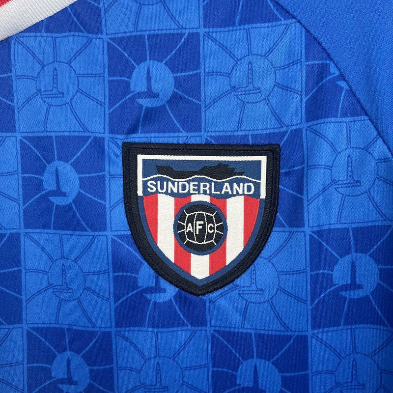 Camisa Sunderland AFC Away 2025/2026 Hummel: O Manto Azul da Nova Era! Versão Torcedor Pro Masculina