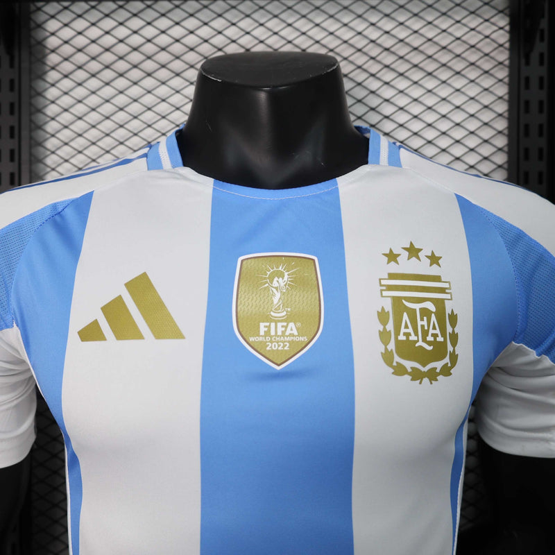 Camisa Oficial Argentina Home  - Campeã Mundial (Adidas) VERSÃO JOGADOR