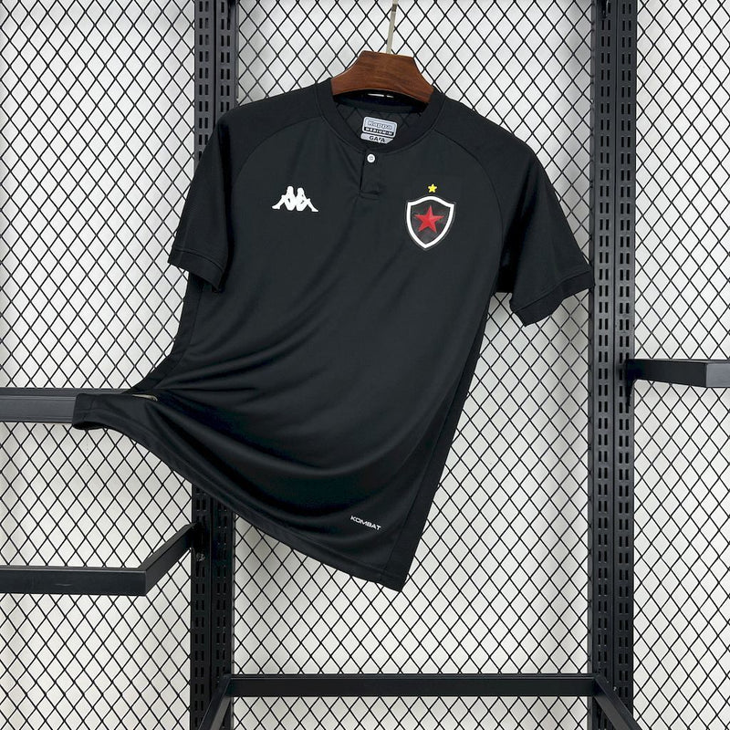 Camisa Botafogo Reserva 2025/2026 Preta Kappa | Tecnologia KOMBAT | Estrela Solitária