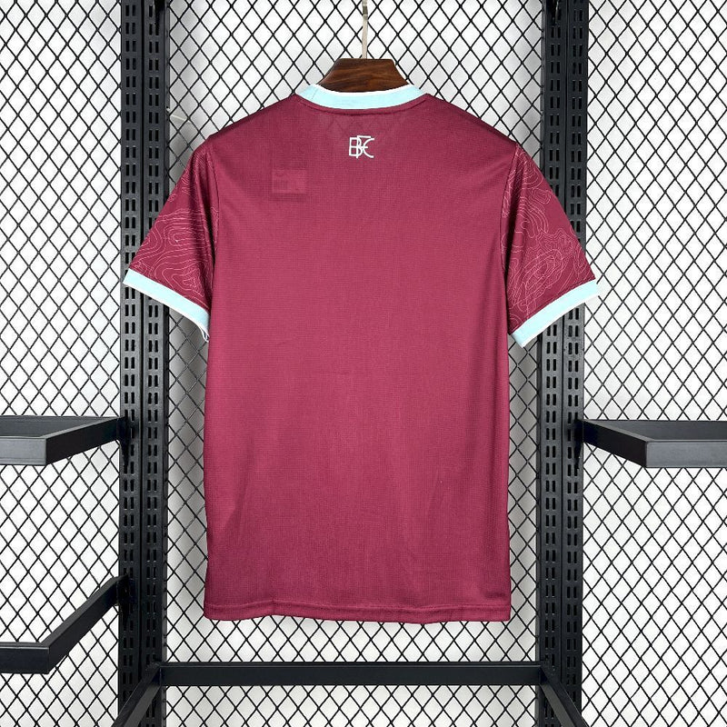 Camisa Home Burnley FC 2025/26 - Grená (Castore) Torcedor Masculina