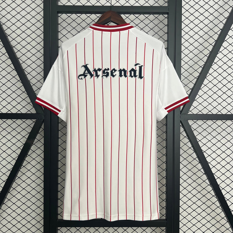 CAMISA DE BASEBOL DO ARSENAL 25/26 BRANCO E VERMELHO