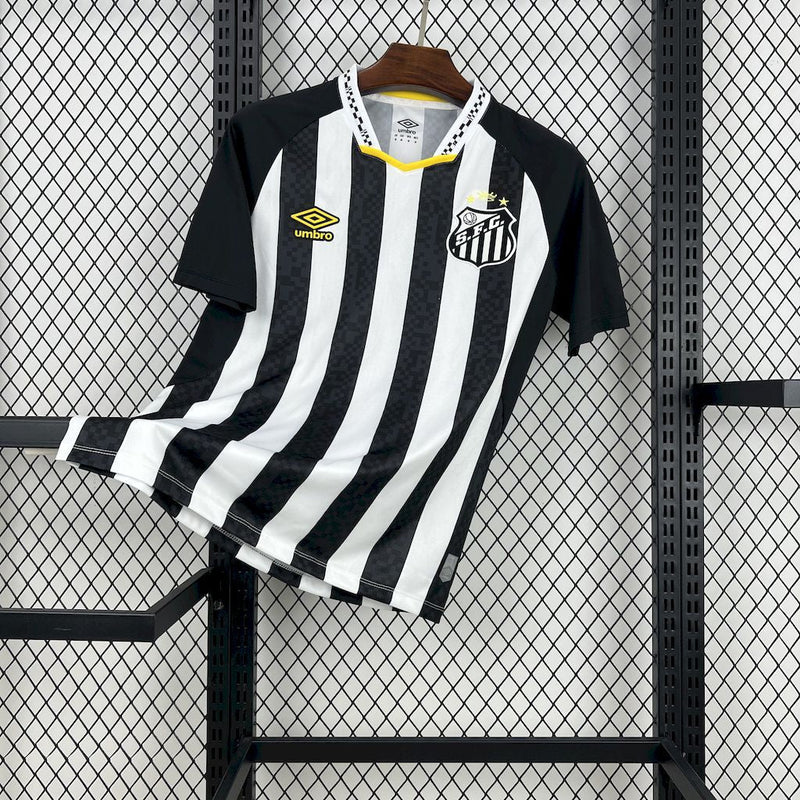 CAMISA DO SANTOS 25/26 PRETO E BRANCO