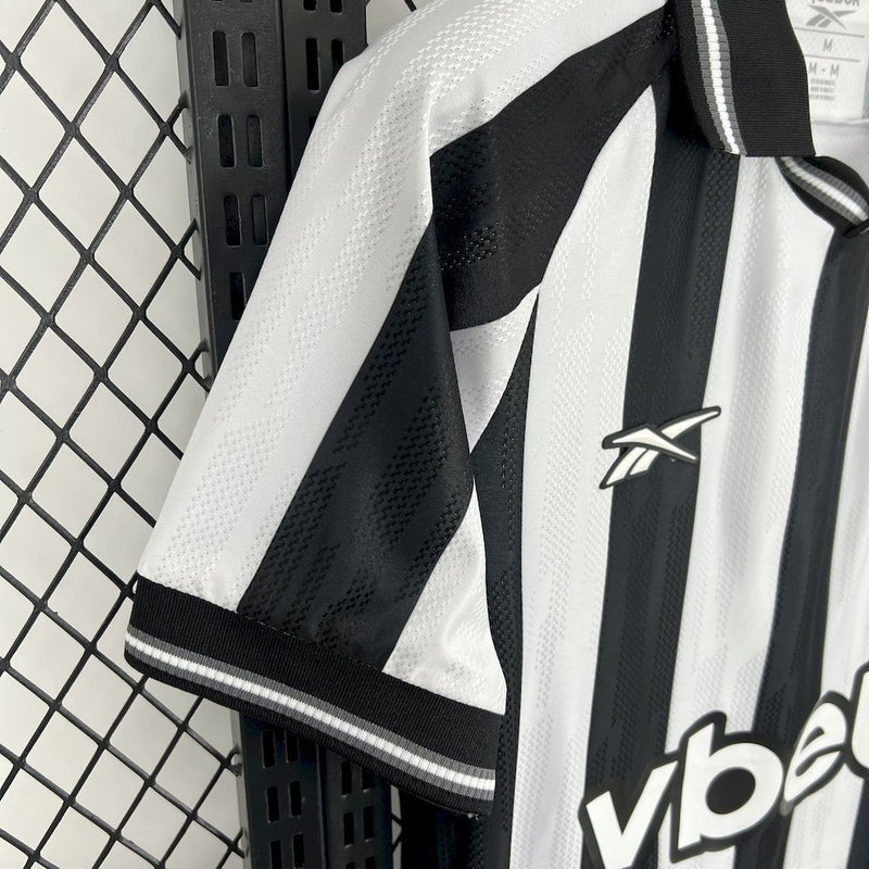 Camisa Botafogo Titular 2025/2026 Home Adidas Original | Gola Polo | Listrada Preto e Branco