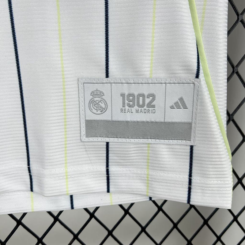 CAMISA DE BASEBOL DO REAL MADRID 25/26 BRANCO E PRETO