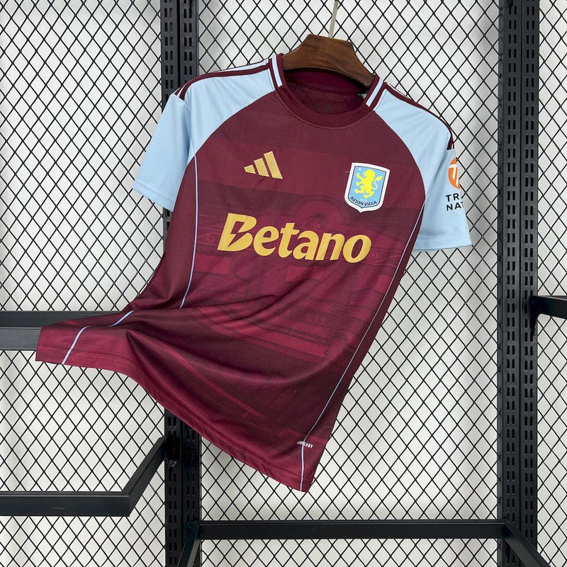 Camisa Aston Villa Home 2025/2026 - Tradição e Elite Versão Torcedor Pro Masculina